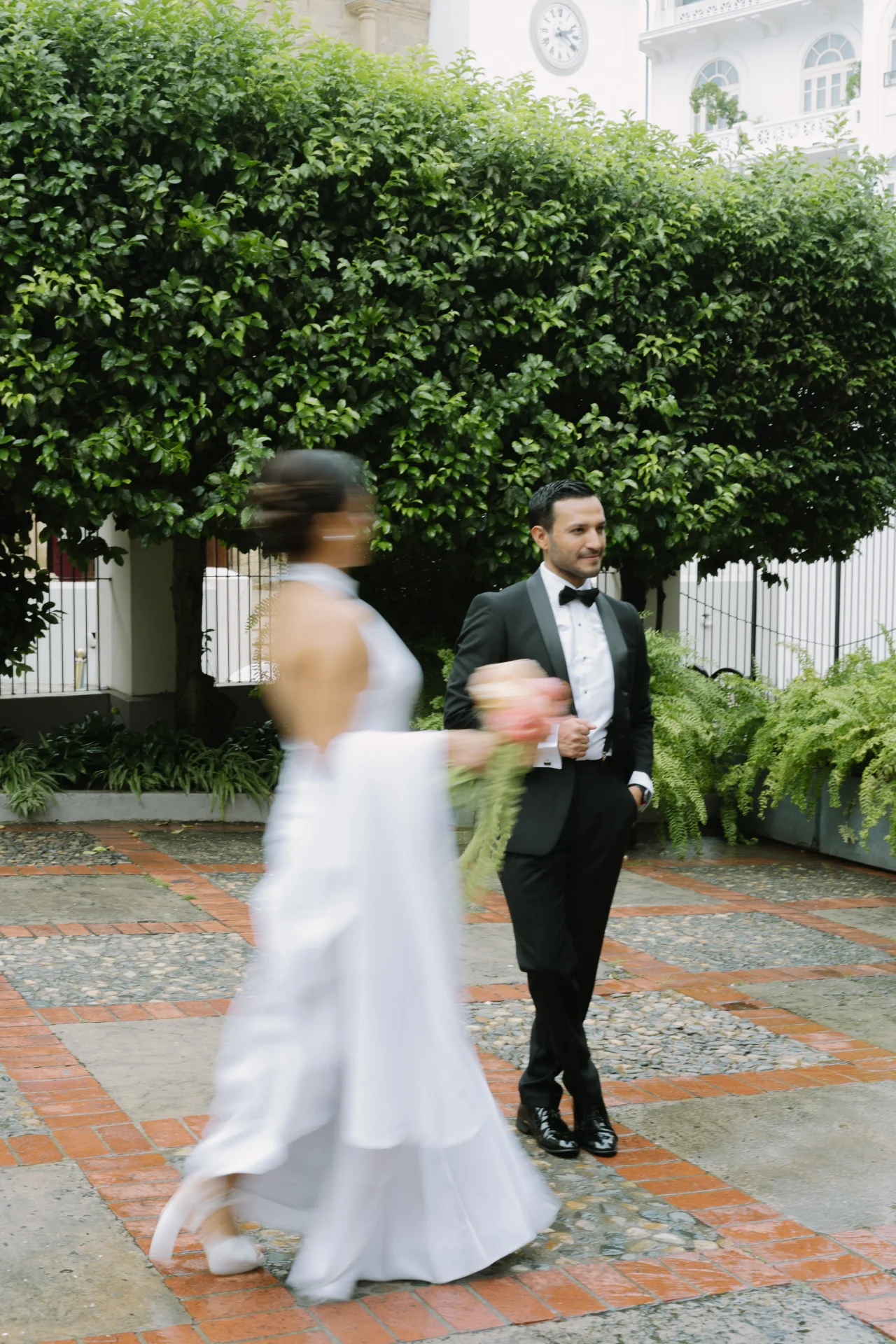 Primer beso de novios en boda en Panamá